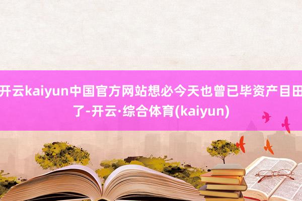 开云kaiyun中国官方网站想必今天也曾已毕资产目田了-开云·综合体育(kaiyun)