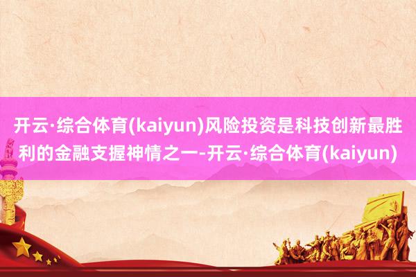 开云·综合体育(kaiyun)风险投资是科技创新最胜利的金融支握神情之一-开云·综合体育(kaiyun)